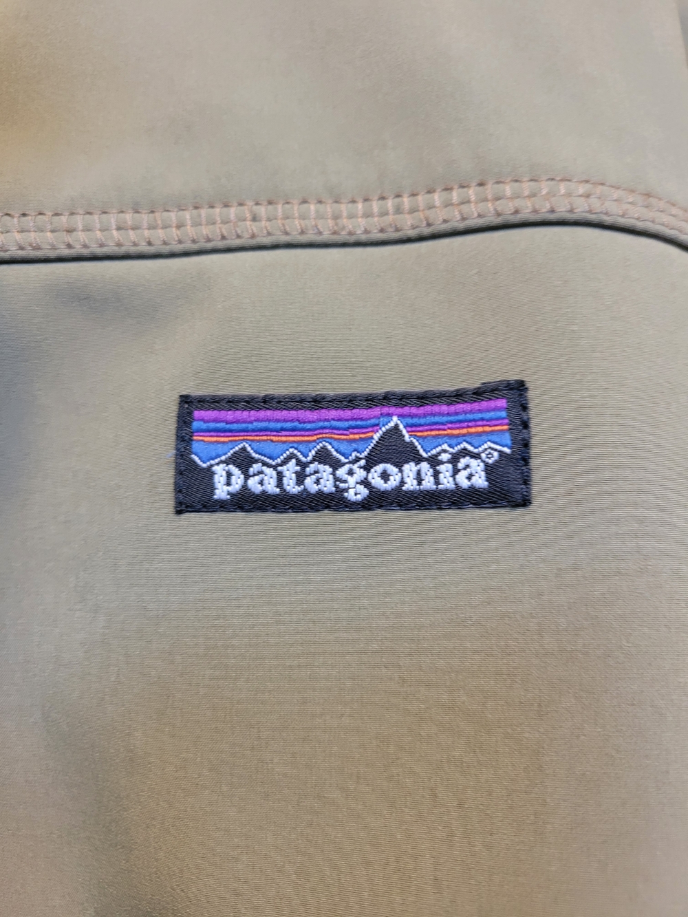 Patagonia Softshell Jacket Mens Medium Olive Green Full Zip Lightweight Outdoor - Picture 5 of 12